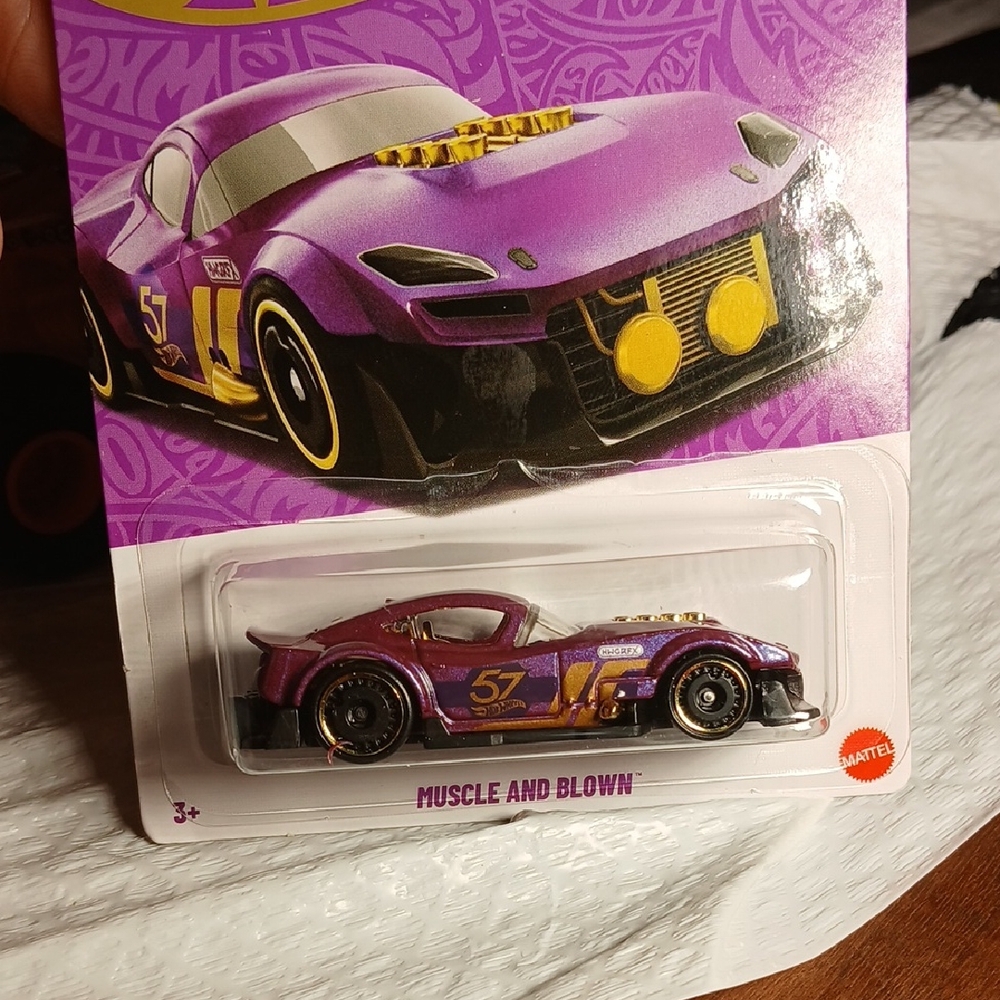 Mattel Purple and Gold Muscle and Blown Die-Cast Car 57th